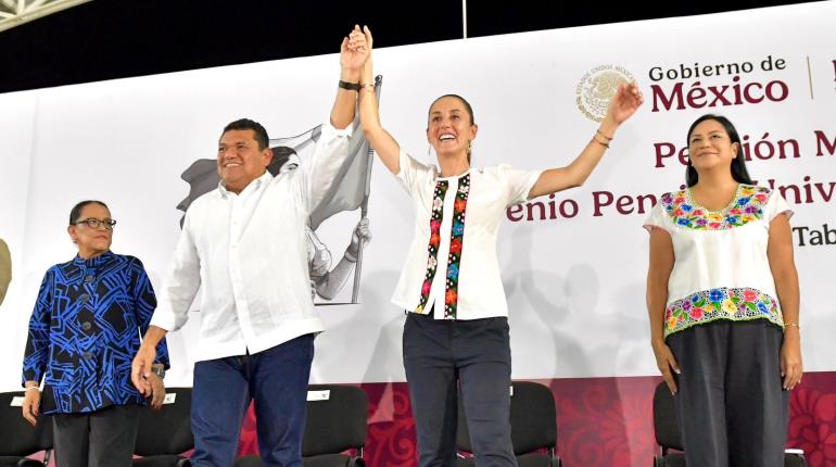 Sheinbaum se dice "segurísima" de que May será el mejor gobernador de Tabasco