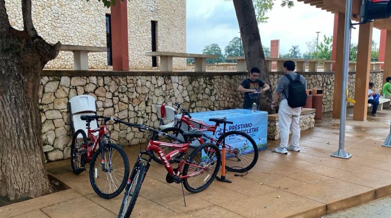 Ponen en marcha "Movilizando Centro" con préstamo de bicicletas en malecón