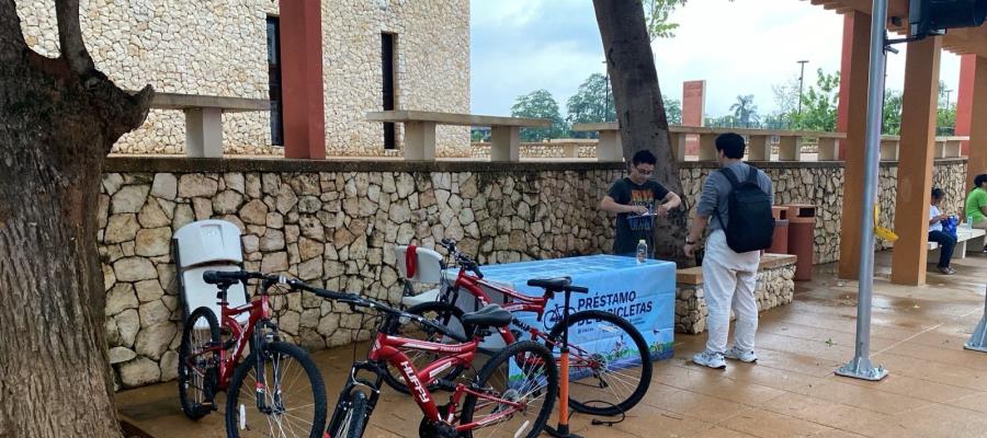 Ponen en marcha "Movilizando Centro" con préstamo de bicicletas en malecón