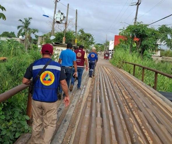 Supervisan zonas bajas para prevenir riesgos ante pronósticos de lluvias en Centro