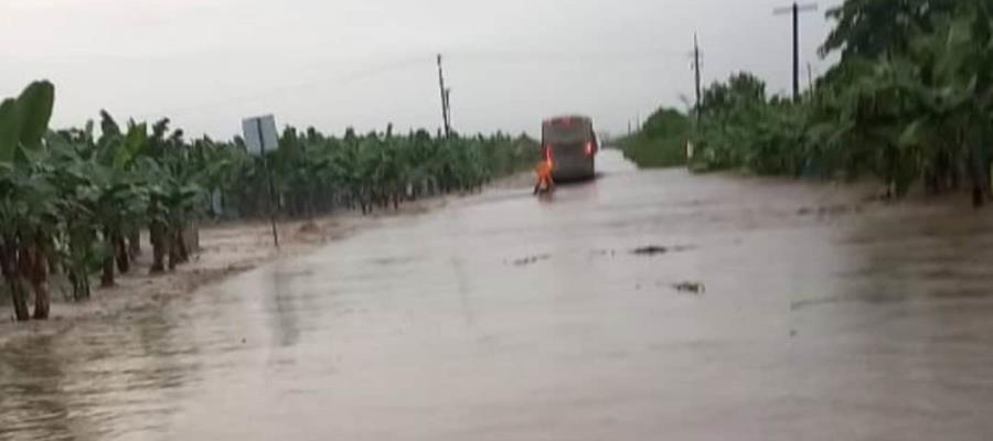 Se desborda el río Teapa, provoca viviendas anegadas y vados