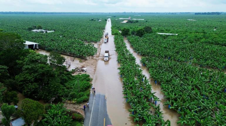 Cierran la circulación a todo tipo de vehículos en la Teapa-Villahermosa por formación de vados