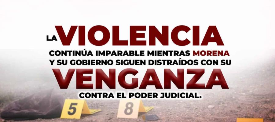 Alerta PAN sobre violencia en inicio de gobierno de Sheinbaum