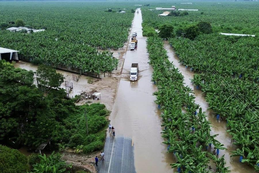 "Nadine" y frente frío dejan afectaciones en 3 municipios de Tabasco