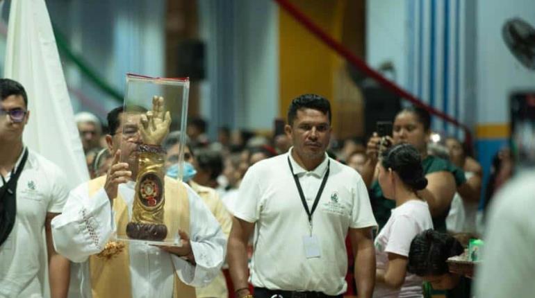 Reliquia de San Judas hará hoy su último recorrido por Tabasco