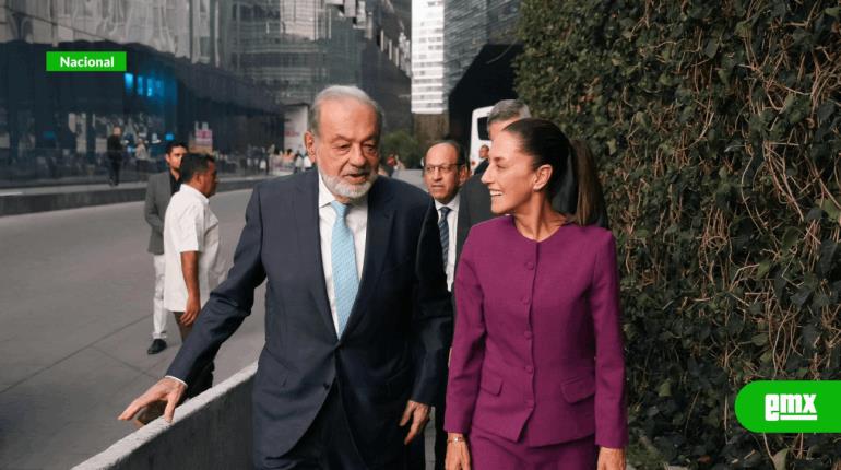 Carlos Slim asegura que hay mucho potencial para la economía mexicana tras hablar con Sheinbaum