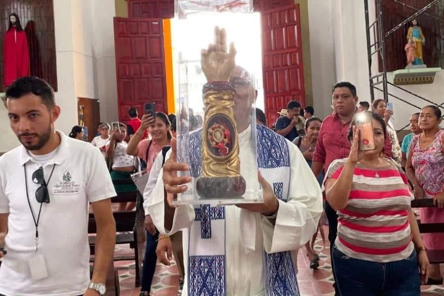 Se despide de Tabasco la reliquia de San Judas Tadeo