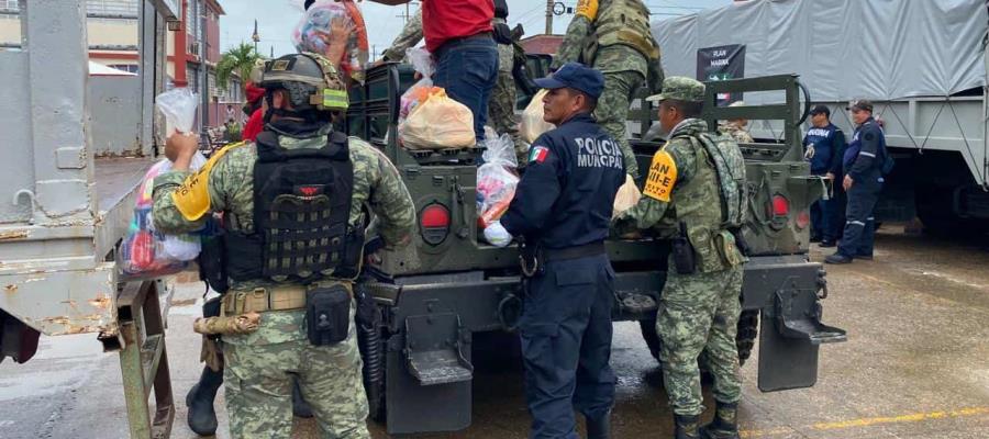 Tras paso de Nadine, Ejército y GN mantienen planes de emergencia en Tabasco y Chiapas