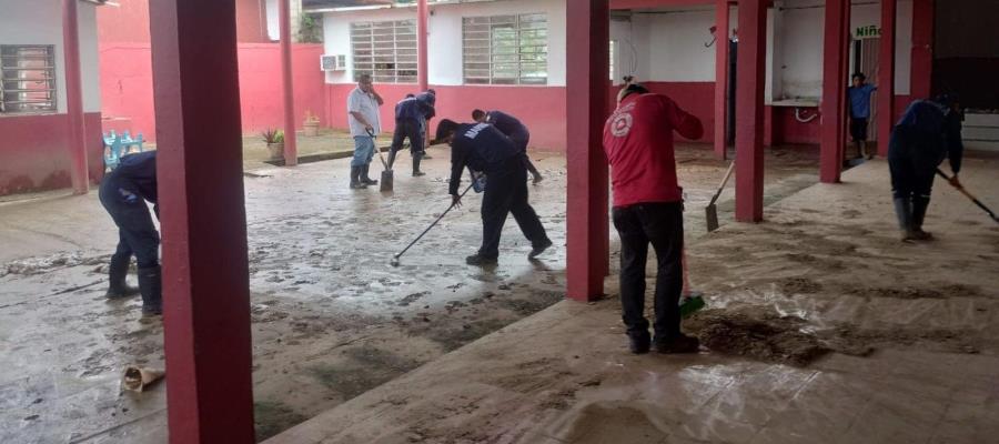 Superada emergencia en Teapa, Tacotalpa y Jalapa; el lunes a clases