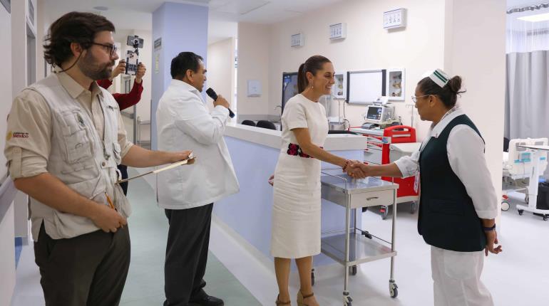 Claudia Sheinbaum inaugura hospital general, en Mulegé, Baja California Sur