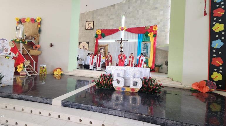 No separarse de Cristo: Obispo de Tabasco a seminaristas en 56 Aniversario del Seminario Diocesano