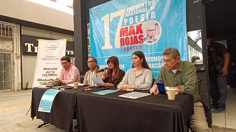 Por primera vez, Tabasco será sede del Encuentro Nacional de Poesía Max Rojas