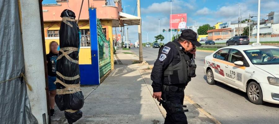 Decoración de Halloween en Villahermosa alarma a policías