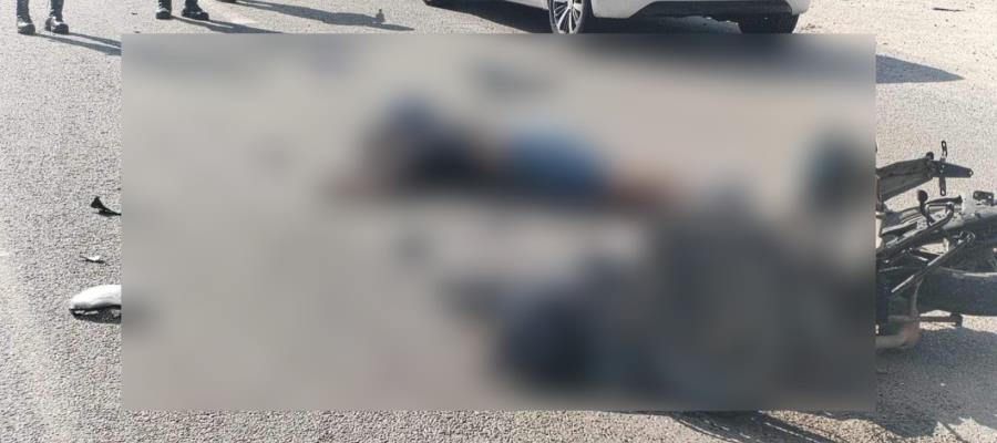 Muere motociclista tras chocar con camión de carga en la Villahermosa – Cárdenas