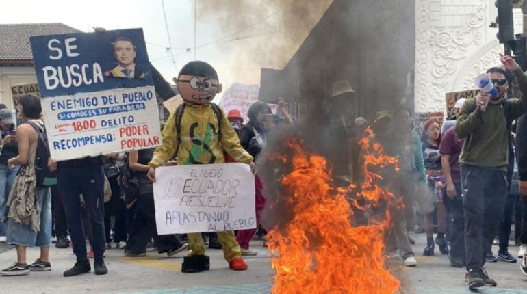 Crisis eléctrica e inseguridad generan protestas en Ecuador