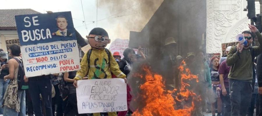 Crisis eléctrica e inseguridad generan protestas en Ecuador