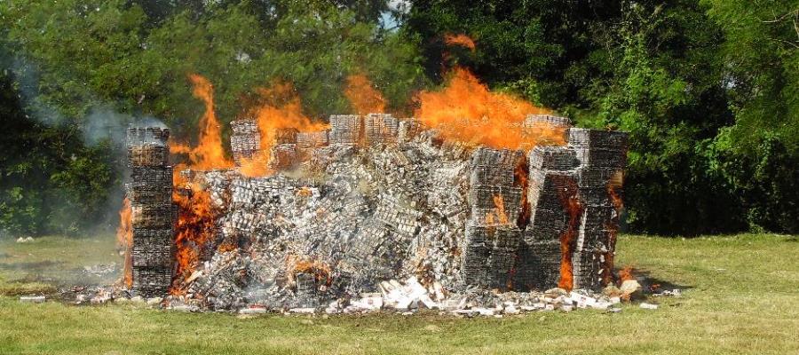 Incineran narcóticos incautados en Yucatán