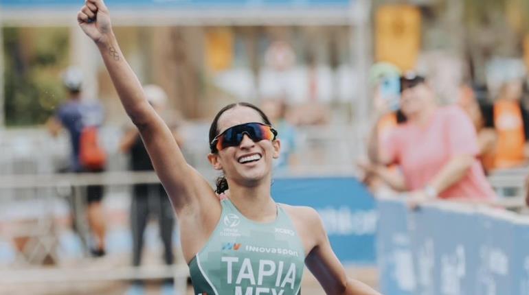 Rosa María Tapia, oro en Copa del Mundo de Triatlón en Brasil