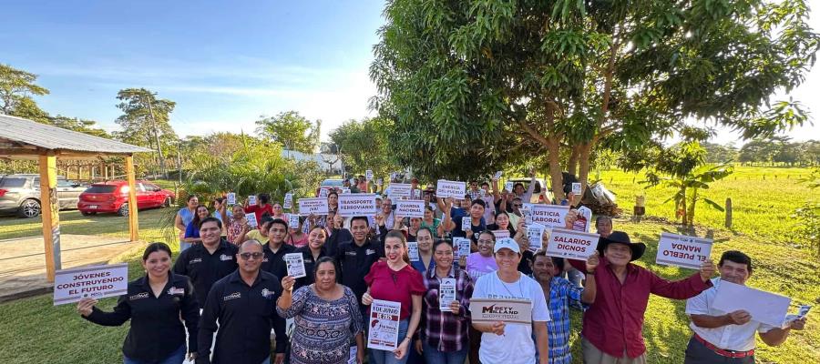 Inician diputados federales de Tabasco asambleas para difundir Reforma Judicial