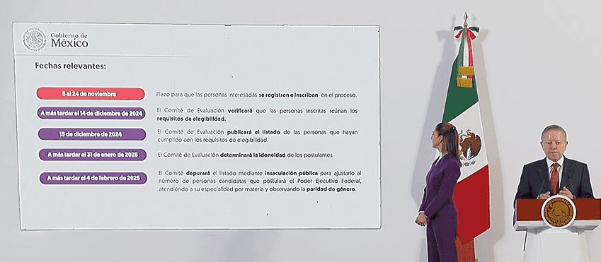 Presenta Saldívar lineamientos de convocatoria para jueces, magistrados y ministros