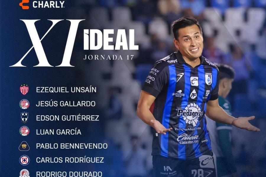 Tabasqueño Jesús Gallardo, en el 11 ideal de la jornada 17 de Liga Mx