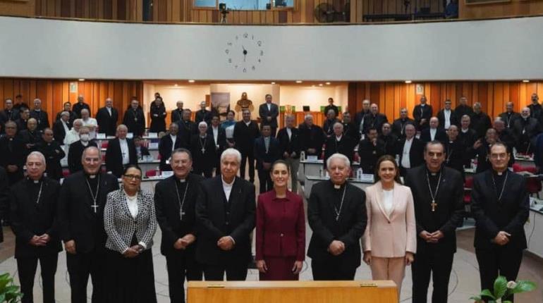 Sheinbaum se reúne con el Episcopado Mexicano