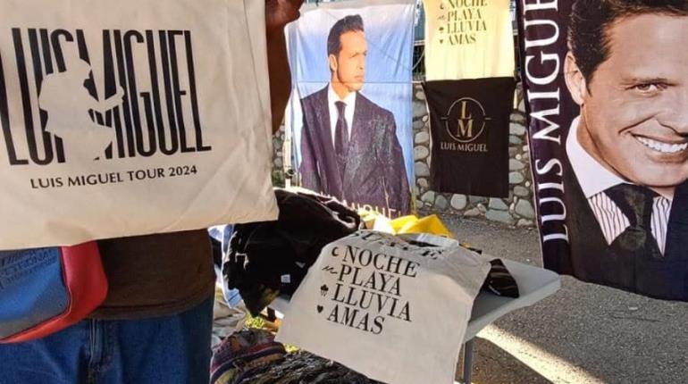 Aprovechan comerciantes locales concierto de Luis Miguel para la venta de souvenirs