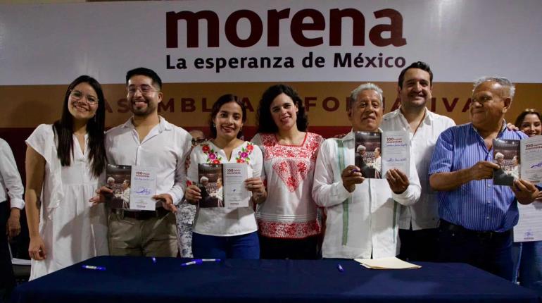 Desde Tabasco Luisa Alcalde llama a construir un Morena fuerte para las próximas generaciones