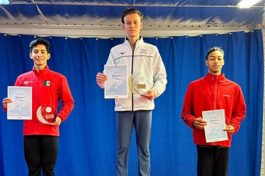 Donovan Carrillo gana medalla de plata en el NRW Trophy de Patinaje Artístico sobre hielo