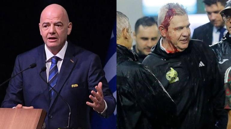 Gianni Infantino lamenta agresión a Javier Aguirre