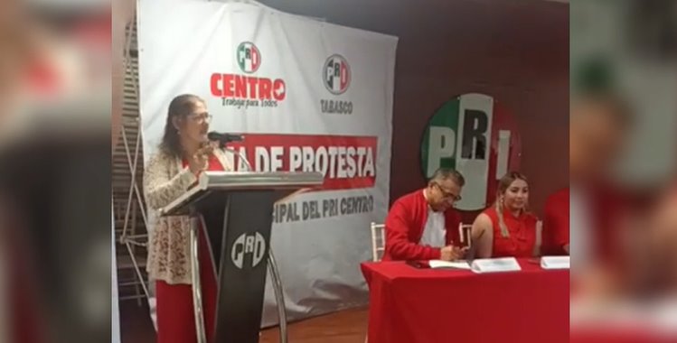 Asume María Teresa Cabrales como dirigente del PRI en Centro