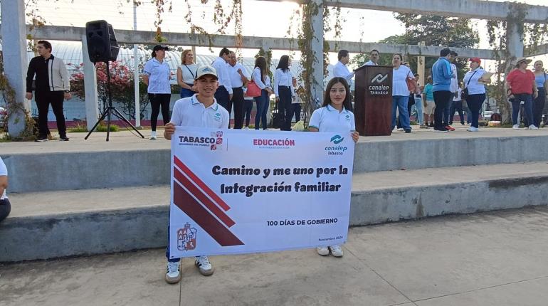 Realiza Conalep actividad Camino y me uno por la integración familiar