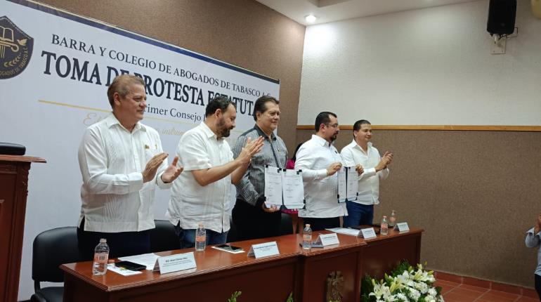 Nace en Tabasco nueva Barra de Abogados A.C.