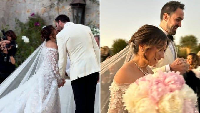 Comparte Sofía Castro primeras fotos de su boda religiosa