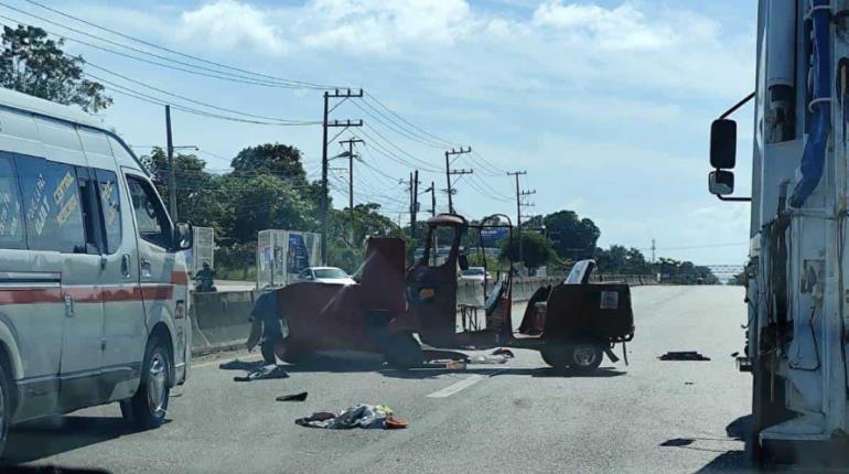 Se registran 3 accidentes en diferentes puntos de Tabasco