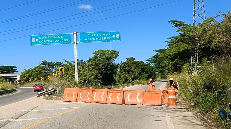 Cierran autoridades puente Grijalva II por trabajos complementarios en nueva estructura