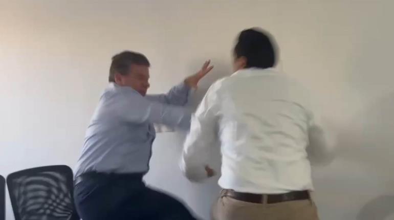 Diputado chiapaneco es golpeado por exfuncionario en el Congreso local