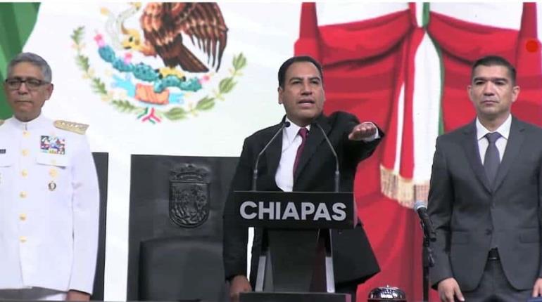 Eduardo Ramírez compromete pacificar frontera entre Chiapas y Tabasco al rendir protesta como gobernador