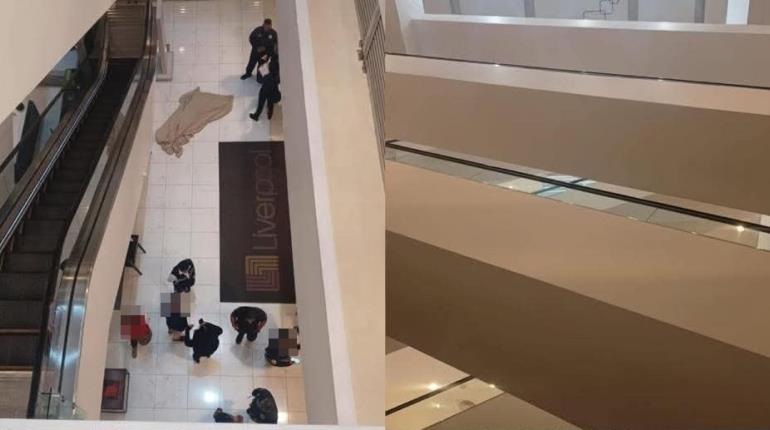 Muere mujer tras caer de tercer piso en plaza comercial de Edomex