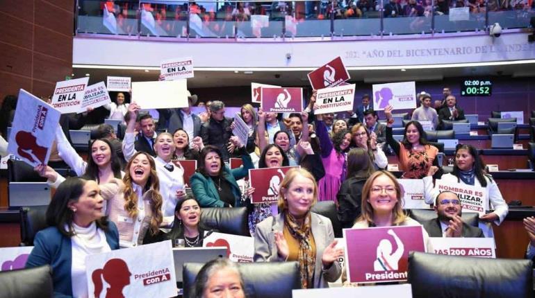 Aprueba Senado incluir "presidenta" y "gobernadora" en la Constitución