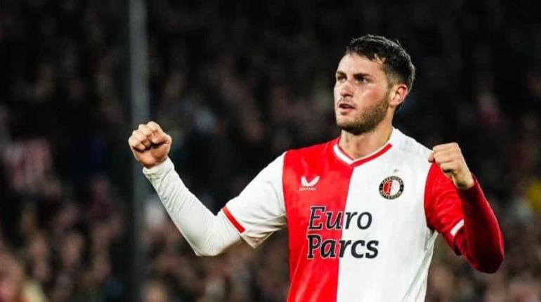 Anota Santi Giménez gol en victoria del Feyenoord en jornada 6 de Champions League