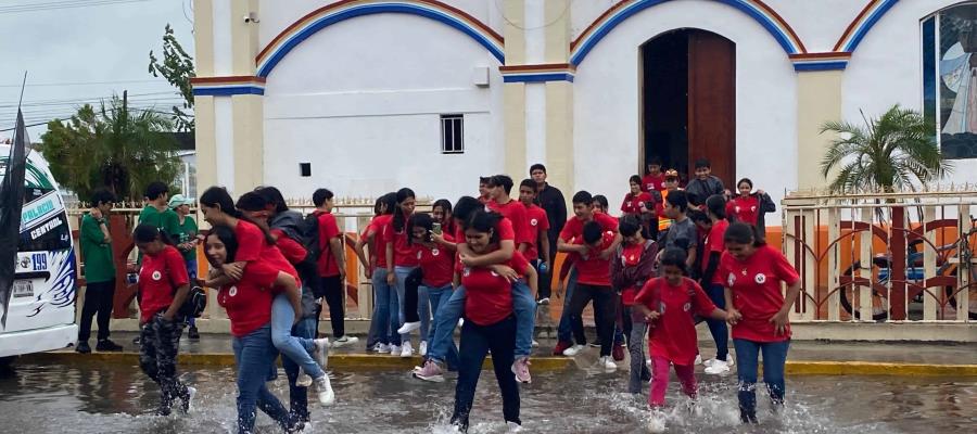 Denuncian anegaciones en alrededores del santuario de Cupilco