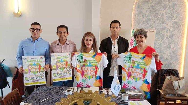 Con carreta atlética, buscan motivar la donación de órganos en Tabasco
