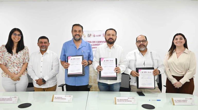 Otorga ISSET en comodato un edificio a la Coordinación General de Asuntos Jurídicos del Gobierno del Estado