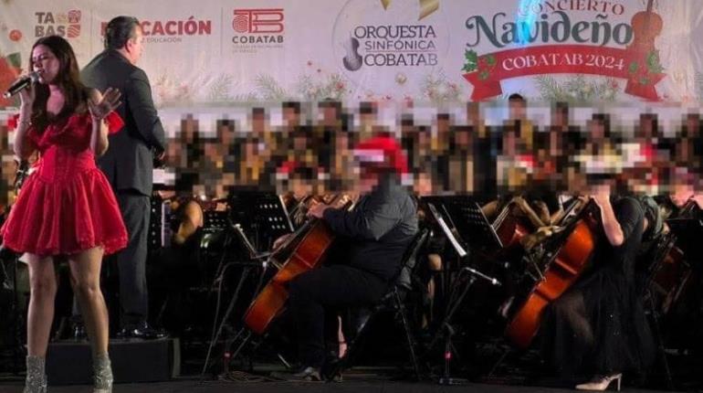 Deleita Orquesta Sinfónica de COBATAB con Concierto Navideño en Centro de Villahermosa