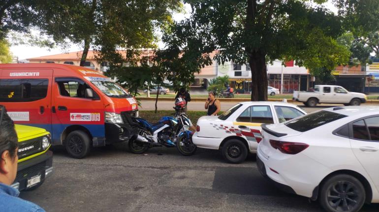 Carambola en Ruiz Cortines deja un herido