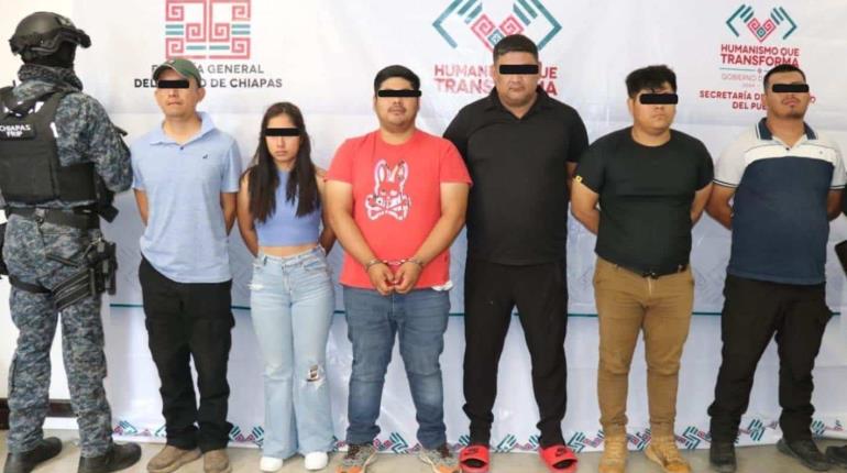 FGE de Chiapas y SSP detienen a presunto grupo delictivo dedicado a la extorsión