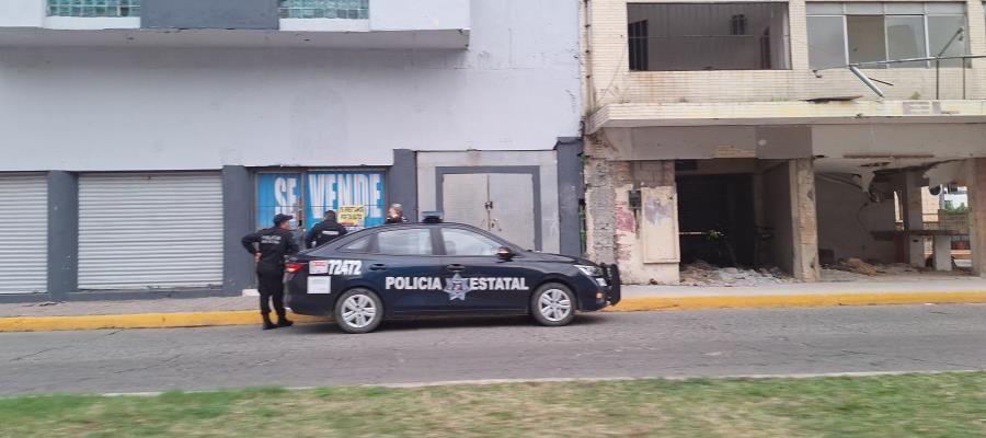 Localizan persona sin vida y en descomposición en edificio abandonado del malecón Carlos A. Madrazo