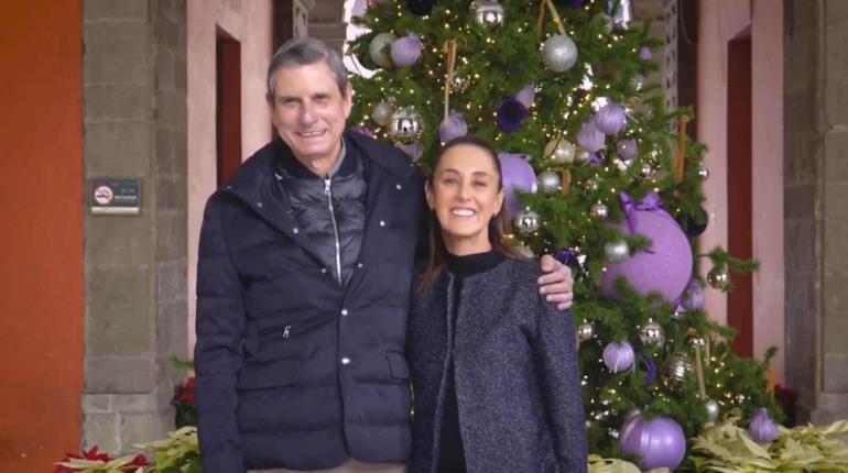 "Lo más importante es el amor": Sheinbaum y su esposo envía mensaje de Navidad