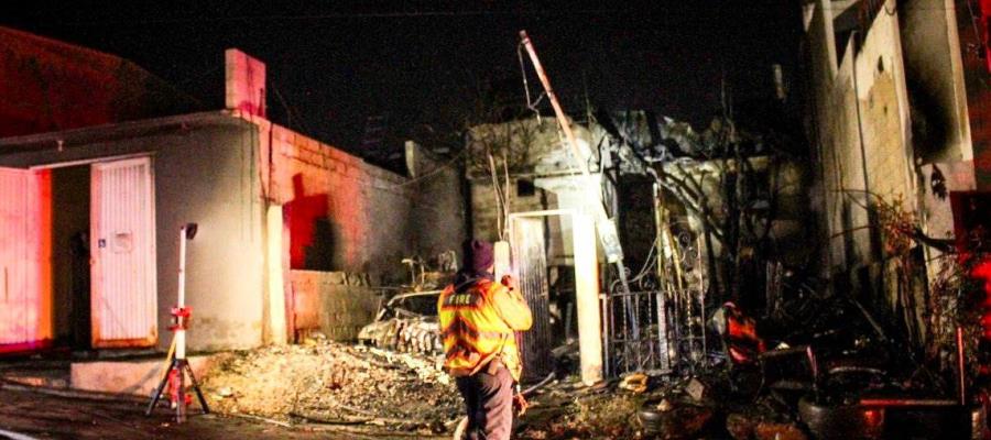 Familia pierde su hogar por incendio causado por pirotecnia en Tijuana